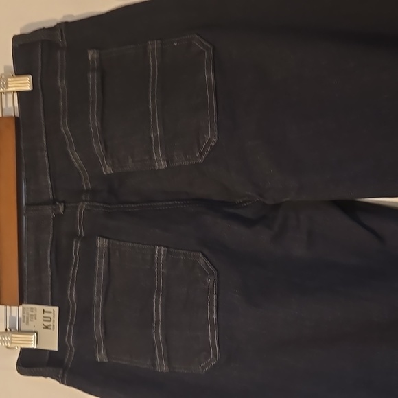 Kut from the Kloth Dark Cuffed Wide Leg Jeans Sz 8P - Picture 7 of 8